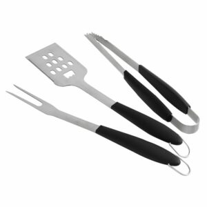 Set de 3 Ustensiles en Inox LE MARQUIER – Spatule, Fourchette et Pince