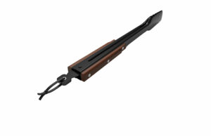 Pince pour barbecue en acier inoxydable avec manche en bois de teck