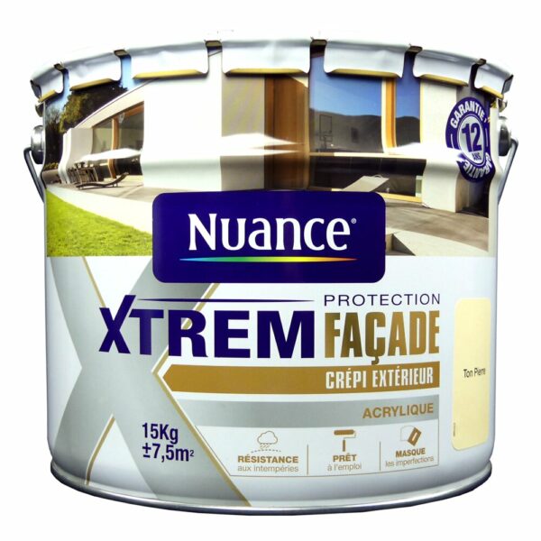 Protection XTREM Façade - Crépi extérieur - Ton pierre - 15kg