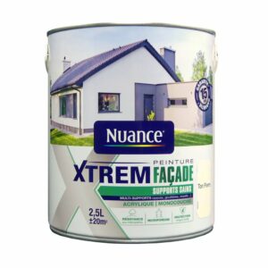 Peinture XTREM Façade - Ton pierre - Acrylique - 2,5L pour une protection optimale de votre façade