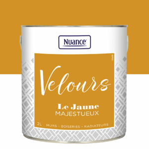 Peinture Velours Jaune Majestueux 2L - Multi-supports, Facile à Appliquer, Haute Covering