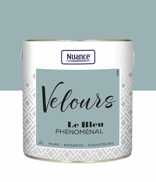 Peinture Velours Bleu Phénoménal - Multi-support 2L pour Décoration Moderne et Durable