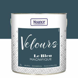 Peinture Velours Bleu Magnifique 2L – Multi-Support, Rendu Velouté & Finition Moderne