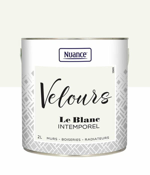 Peinture Velours Blanc intemporel 2L - Nuance Multi-support