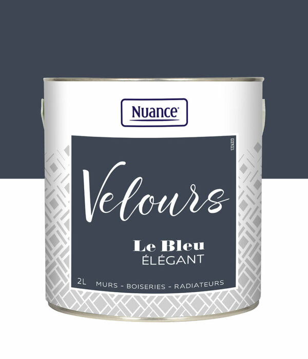 Peinture Velours Bleu Élégant – Multi-Support 2L – Finition Moderne et Durable
