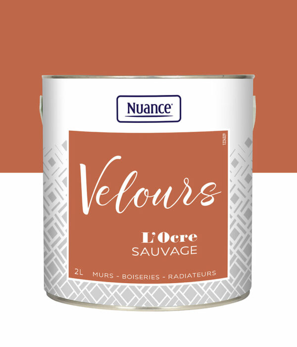 Peinture Velours Ocre Sauvage 2L - Multi-support, Aspect Velours, Haute Covering