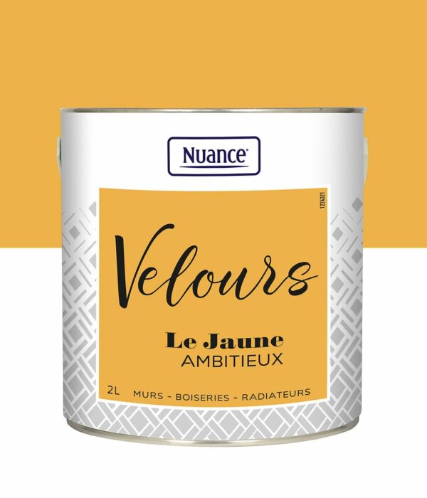 Peinture Velours Jaune Ambitieux 2L - Multi-support, Facile à Appliquer & Durablement Coverante