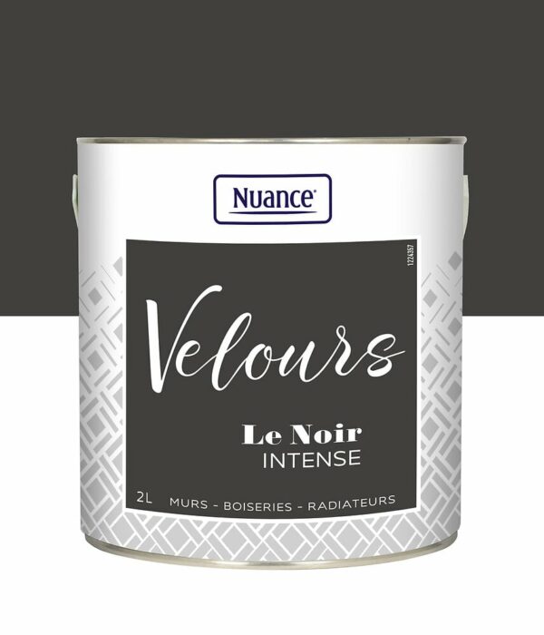 Peinture Velours Noir Intense - Multi-support 2L - Finition Moderne & Durable