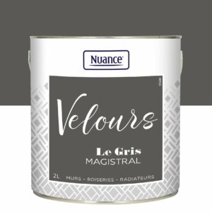 Peinture Velours Gris Magistral 2L - Multi-support, Finition Velours, Haute Covering