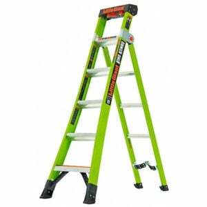 Escabeau 7 marches Little Giant King Kombo 3 en 1 hauteur d'accès max 4,60m fibre de verre
