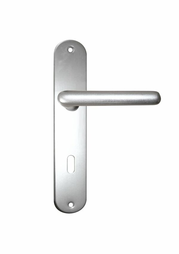 Ensemble poignée de porte trou de serrure en aluminium