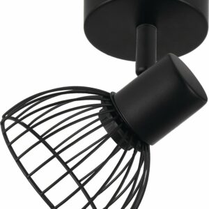 Spot "Gear" noir mat 1xE14 max. 40W - Vendu sans ampoule
