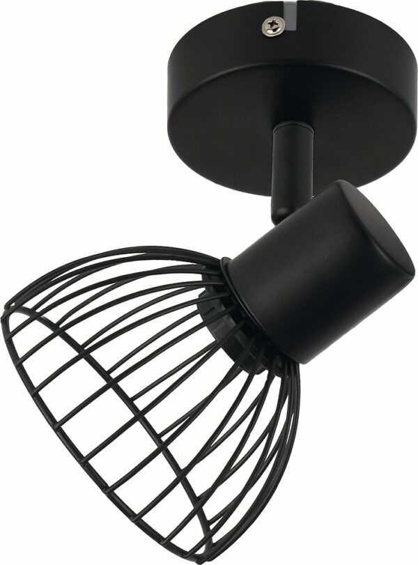 Spot "Gear" noir mat 1xE14 max. 40W - Vendu sans ampoule