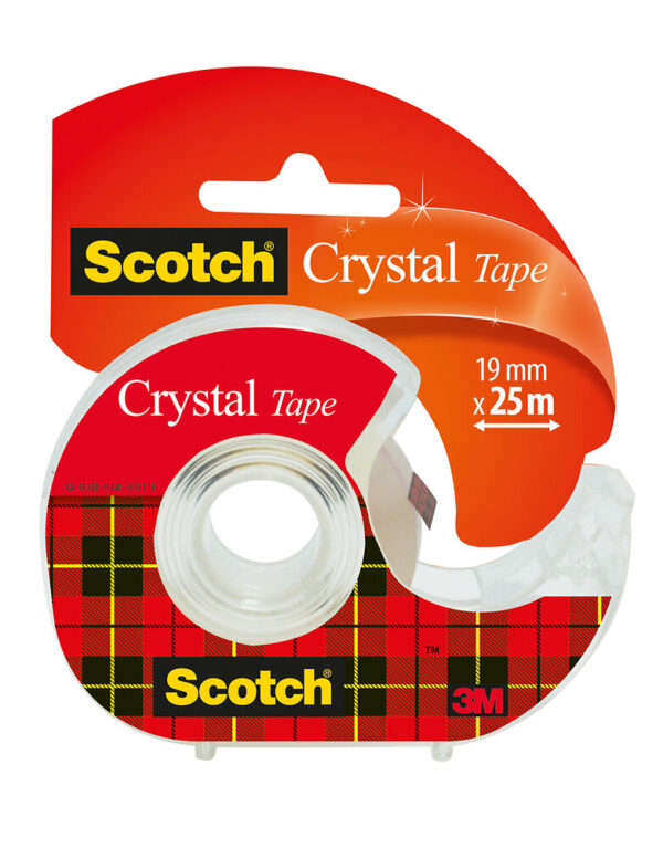 Dévidoir ruban crystal transparent 25m x 19mm SCOTCH