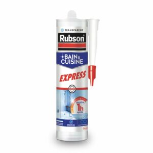 Mastic Speed Silicon Transparent 280 ml – Joint d’Étanchéité Universel pour Salle de Bain et Cuisines