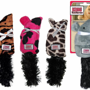 Jouet chat interactif KONG KICKEROO MOUSE 23 cm