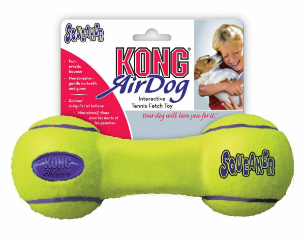 Jouet pour chien KONG AIR SQUEAKER HALTERE M 18 cm