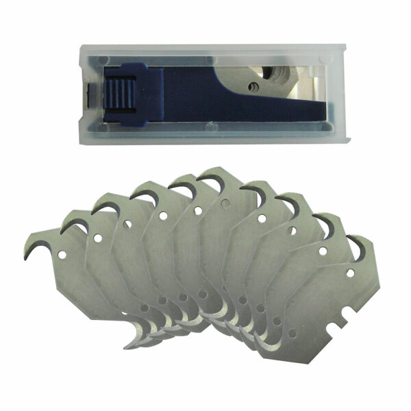 Lame de cutter crochet – Pack de 10 pièces avec distributeur de sécurité – Outils de coupe précis