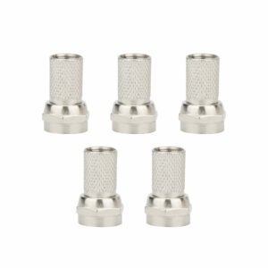 Jeu de 5 fiches femelle à visser Zinc alloy 18x6.8x5mm