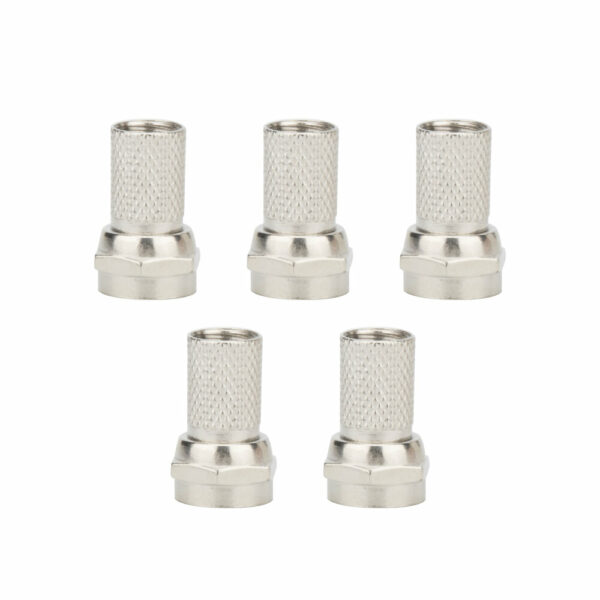 Jeu de 5 fiches femelle à visser Zinc alloy 18x6.8x5mm