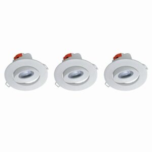 Kit de 3 Spots LED Encastrables 5W - Éclairage Orientable & Économique