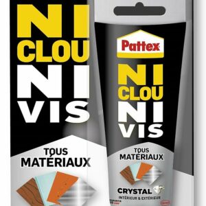 Colle de fixation haute performance NCNV TM Crystal Tube 90g – Fixation forte et durable pour tous supports