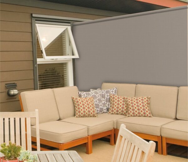 Brise Vue Semi-Rigide Taupe 1,5x3m - Occultation 95% pour Terrasse et Jardin