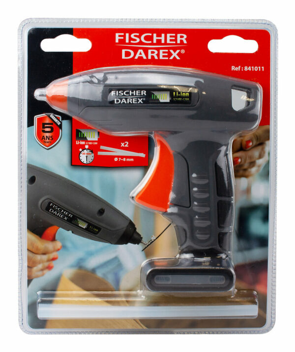 Pistolet à Colle à Batterie Lithium-Ion – Collage Rapide et Sans Cordon pour Bricolage et Rénovation