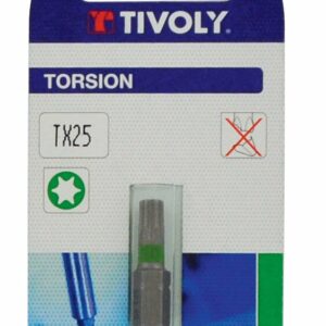 Embout de Vissage Torsion pour Vis Torx N°10 – Acier Résistant, Emmanchement Hexagonal, Longueur 25 mm
