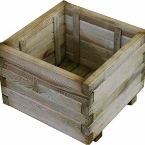 Bac Carré en Kit en Pin Sylvestre Autoclavé 40x40x30 cm – Facile à Monter et Transporter
