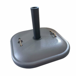 Pied de parasol béton carré 26kg - Support solide pour votre parasol