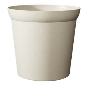 Pot Element Edge 30 calcaire - Pot de fleurs design pour petites terrasses et intérieur