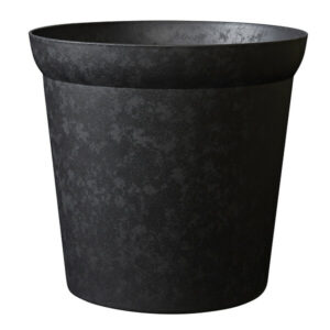 Pot Element Edge 40 en Graphite – Pot de décoration intérieur et extérieur, fabriqué en France