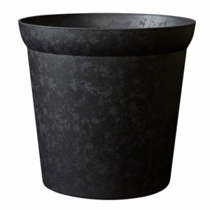 Pot Element edge 30 graphite - Pot de fleurs design pour décoration intérieure et extérieure