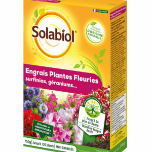 Engrais plantes fleuries 750g - Fertilisez géraniums, surfinias, pétunias et autres plantes