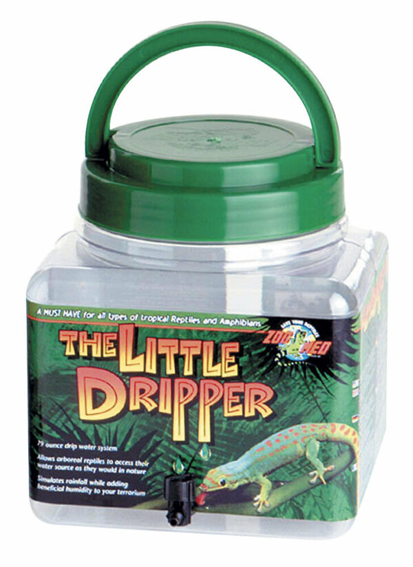 Distributeur d'eau pour reptiles avec système de goutte à goutte