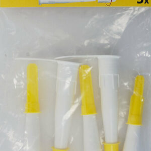 Sachet de 5 Canules pour Mastic - Embouts Standards avec Bouchons pour Cartouche