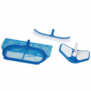 Kit 3 pièces de Nettoyage Deluxe pour Piscine - Accessoires de Nettoyage pour Piscine