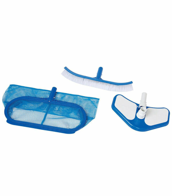 Kit 3 pièces de Nettoyage Deluxe pour Piscine - Accessoires de Nettoyage pour Piscine