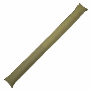 Coussin de porte rond beige en coton – Isolation thermique et décoration sobre