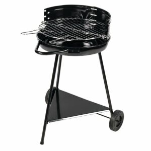 Barbecue à Charbon Mallorca – Cuve en Acier Laqué avec Grille Réglable et Chariot de Rangement