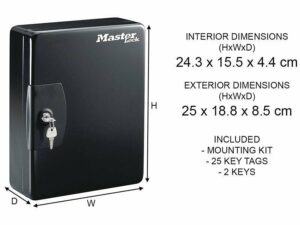 Armoire à clés MASTER LOCK KB-25ML – Rangement sécurisé pour vos clés