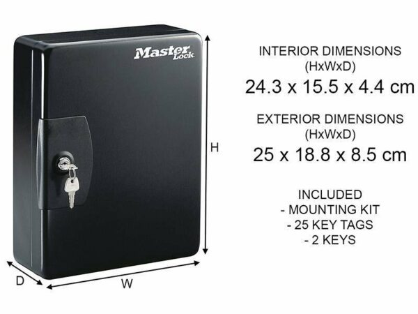 Armoire à clés MASTER LOCK KB-25ML - Rangement sécurisé pour vos clés