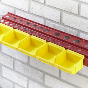 Porte outils 50 outils + 5 bacs vis en acier peint