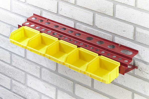 Porte outils 50 outils + 5 bacs vis en acier peint