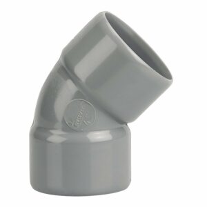 Coude PVC évacuation bâtiment 45° DN32 - Norme NF-Me | Wavin