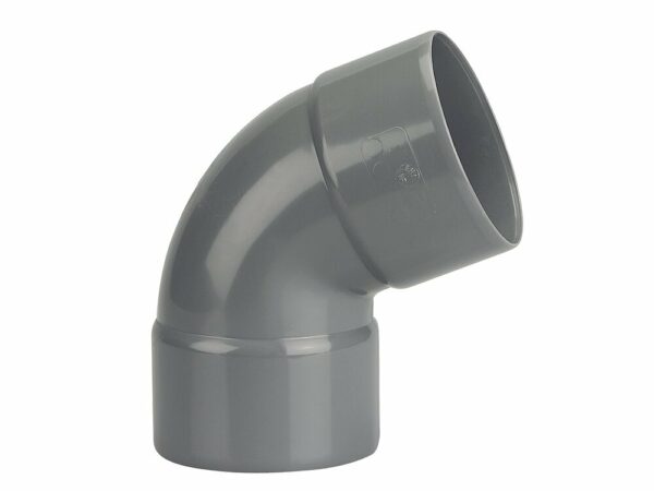 Coude PVC Évacuation Bâtiment FF 67°30 DN40 – Wavin NF-Me pour RÉNOVATION & CONSTRUCTION