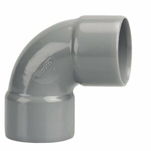 Coude PVC Évacuation Bâtiment FF 87°30 DN32 - Connecteur PVC pour Installation d'Évacuation