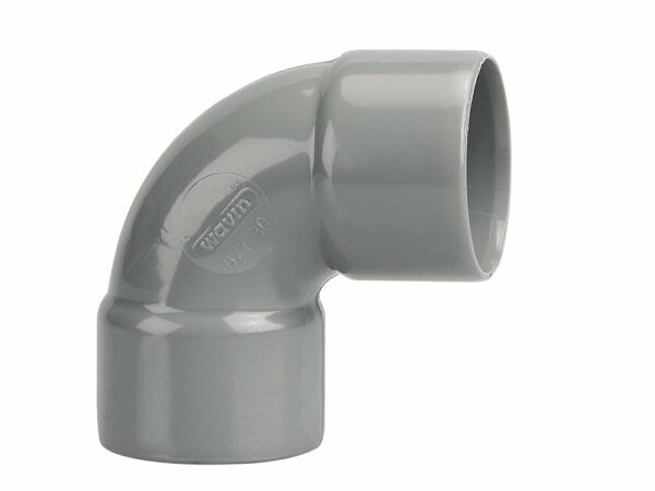 Coude PVC Évacuation Bâtiment FF 87°30 DN32 - Connecteur PVC pour Installation d'Évacuation