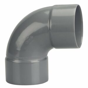 Coude PVC évacuation bâtiment FF 87°30 DN100 – Raccord PVC plomberie DIY